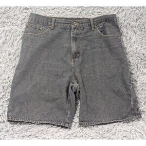 Oscar Jeans Mens Shorts  Size 34 Denim Jean Carpenter Cargo Cotton Blue Gray